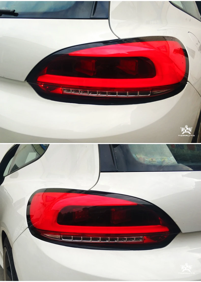 Автомобильный Стайлинг задние фонари чехол для VW Scirocco задние фонари Scirocco задний фонарь светодиодный задний фонарь DRL Противотуманные фары задний багажник крышка лампы