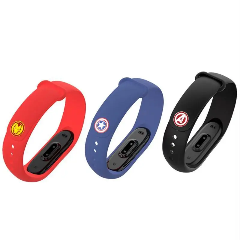 40.12руб. 13% СКИДКА|Марвел Мстители браслет для mi Band 4 ремешок для Xiaomi mi Band 4 3 Nfc смарт браслет силиконовые ремни для mi Band 4/3-in Смарт-аксессуары from Бытовая электроника on AliExpress 