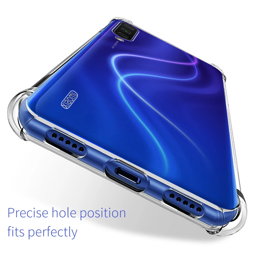 Мягкий прозрачный силиконовый чехол из ТПУ для Xiaomi Mi 8Se 9 9T Pro CC9 CC9e Poco F1, защитный чехол для Xiaomi Mi A2 A3 Lite, чехол для корпуса