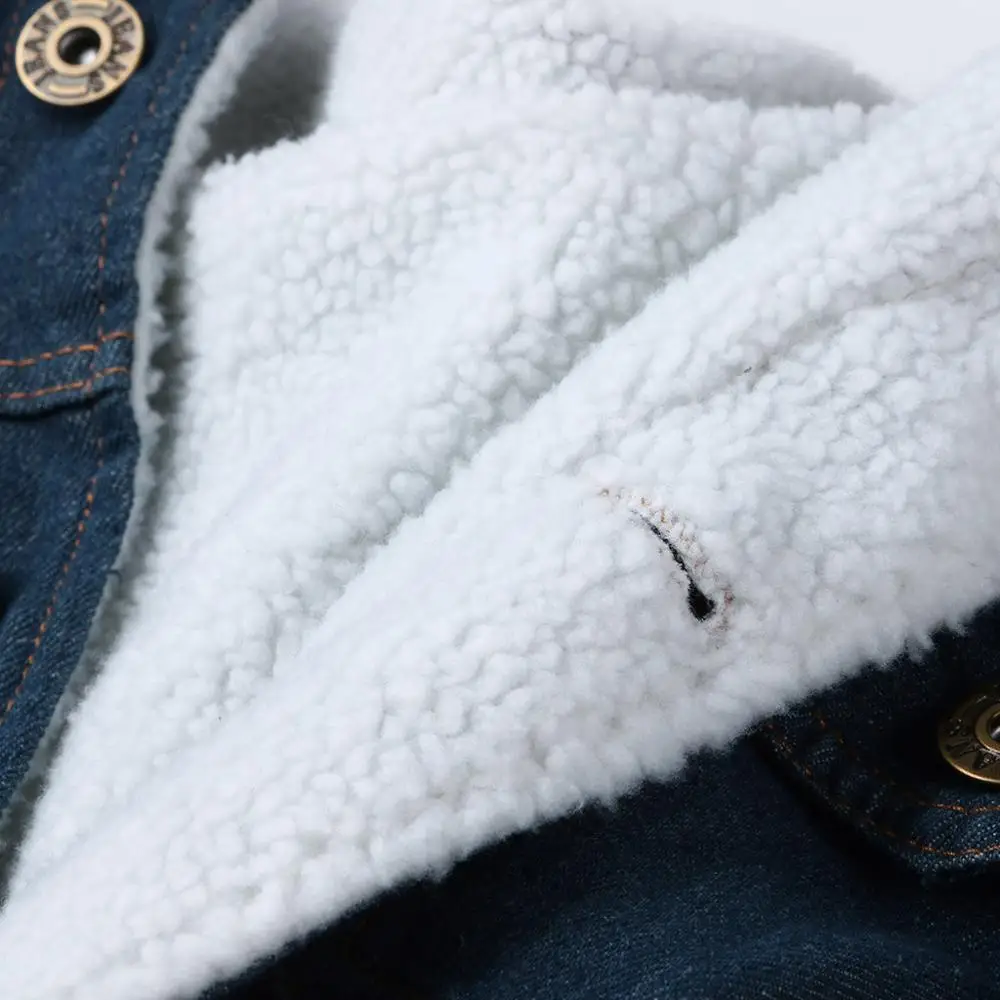 Женская джинсовая куртка с мехом Женская сезон осень-зима, джинсовая куртка теплая куртка Винтажная с длинным рукавом Тонкая джинсовая куртка Верхняя одежда chaquetas ED
