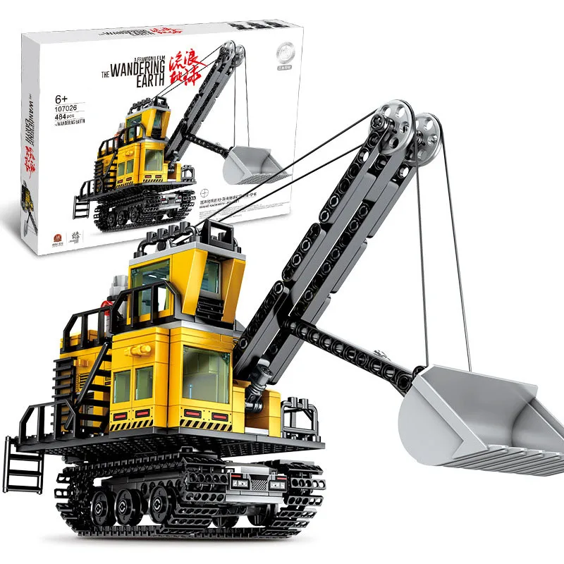 

Toys For Children Wandering Earth Forklift Model Kit Boys Diy Educational Assembled Building Block Bricks Kids Toy Gift New P08