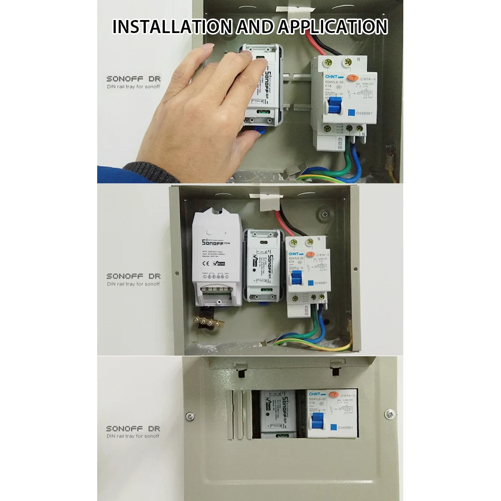 Dr Din Rail лоток Регулируемый установленный рельсовый Чехол Держатель решение для установки на направляющий трек распределительный щит модули автоматизации