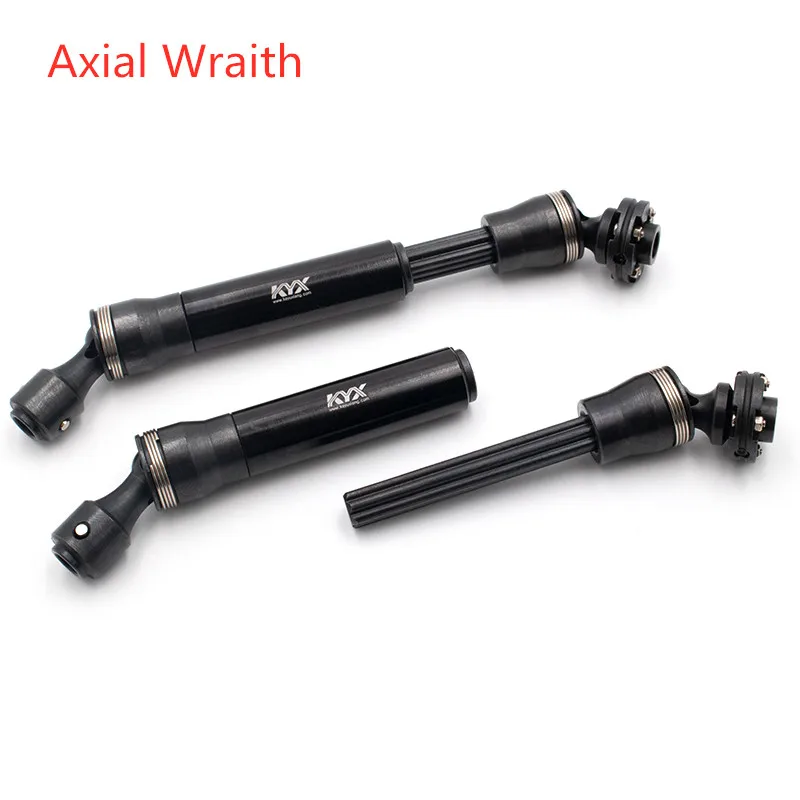 

Reinforced steel front and rear drive shaft with mounting flange for 1:10 Axial Wraith