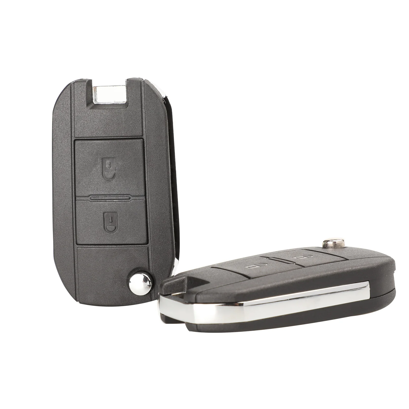 jingyuqin 10ps Remote Car Key Fob Shell Case Cover 2 Buttons For Peugeot 106 206 306 406 For Citroen C2 C3 Xsara Picasso