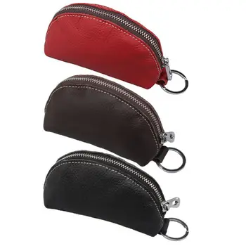 

Women Ladies Genuine Leather Small Mini Wallet Bag Coin Purse Card Holder Keychain Pouch