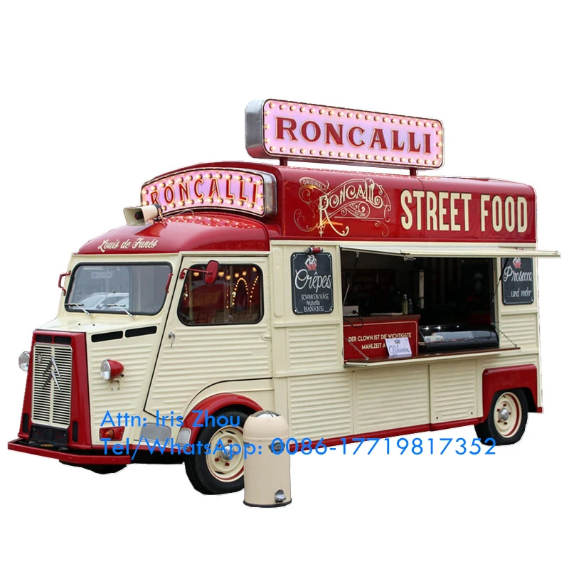 Citroen Hy Vintage Electric Food Truck Food Cart Kiosk Mobile Food