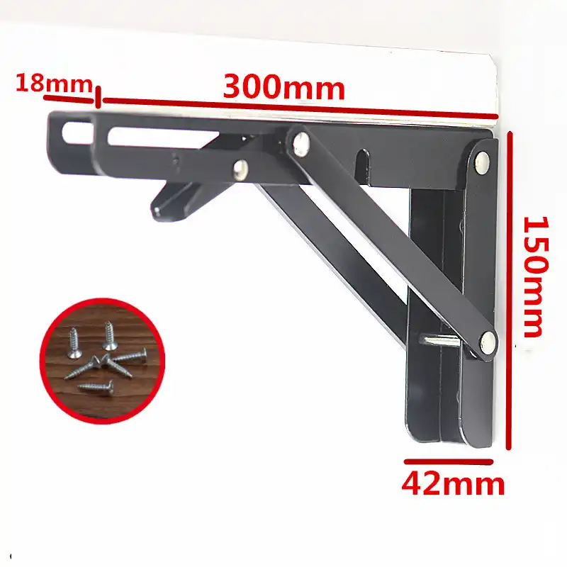 2 Adet 12 Inc Agir Hizmet Tipi 90 Derece Buyuk Dekoratif Masa Siyah Ayarlanabilir Aci Raf Duvar Metal Masa Katlanir Raf Aparati Brackets Aliexpress