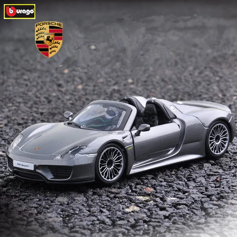 Bburago 1:24 Porsche 918 Spyder FIAGT сплав гоночный автомобиль-трансформер модель автомобиля Моделирование Украшение автомобиля коллекция Подарочная игрушка