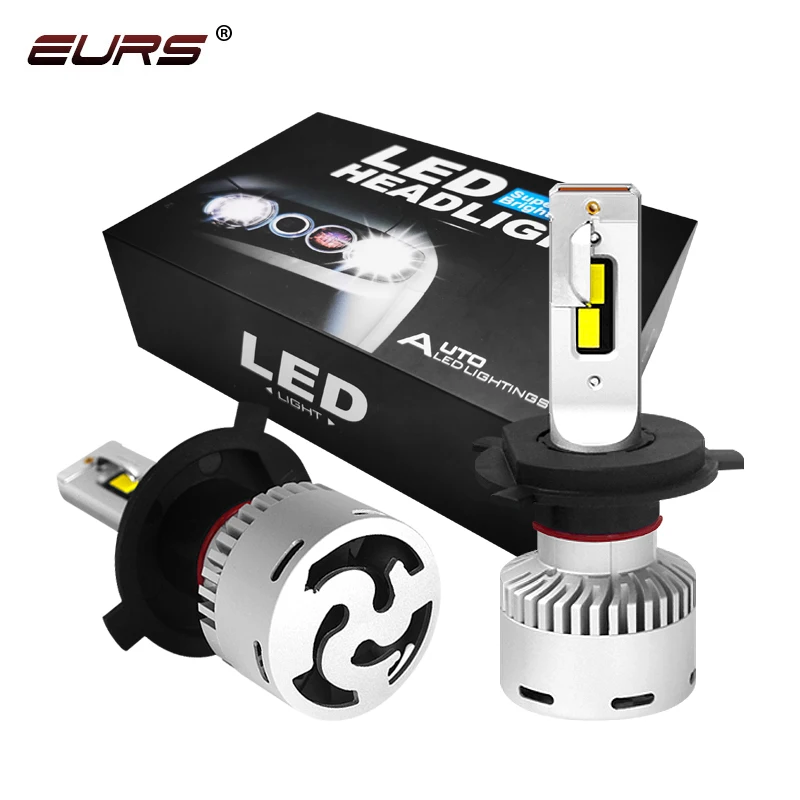 Светодиодсветодиодный лампы EURS 90W H4 H7 H8 H9 H11 светодиодные для автомобильных фар