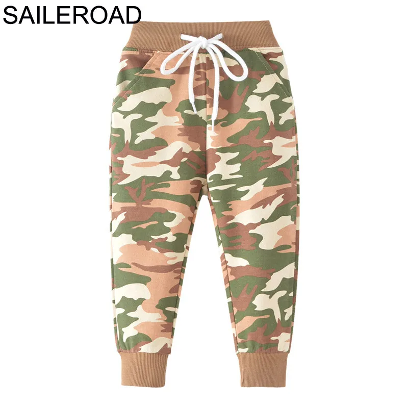 SAILEROAD 2-7Years Камуфляж Цвет Брюки для Мальчиков Новая Коллекция Весна Хлопок Детские Дети Повседневная Полная Длина Брюки Детские Брюки для Мальчиков