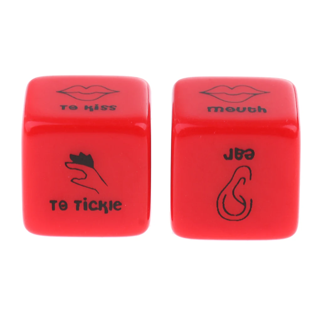 Let Your Roll Decide~D6 Sexual Position Dice Game~2 Pieces~Glow in the Dark
