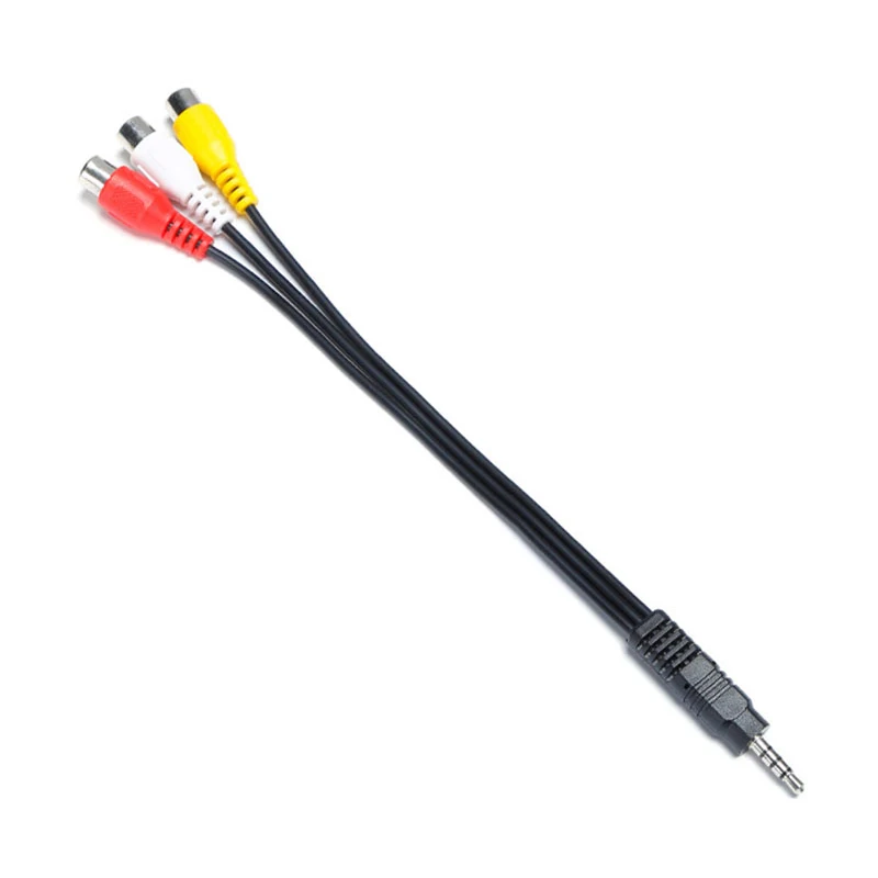 Кабель RCA 3 5 мм в AV видеокабель аудиокабель AUX разъем для ТВ приставки компьютера