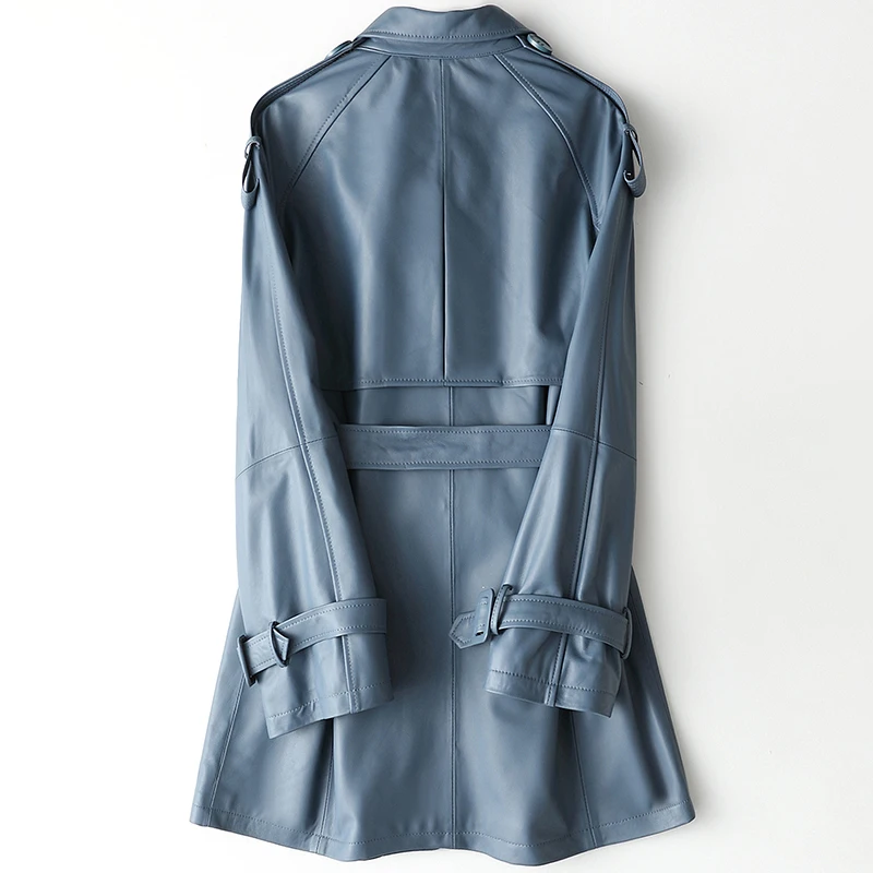 

Jacket Leather Real Autumn Jacket Women Genuine Sheepskin Coat Female Korean Long Trench Coats Chaqueta Mujer MY4160 s