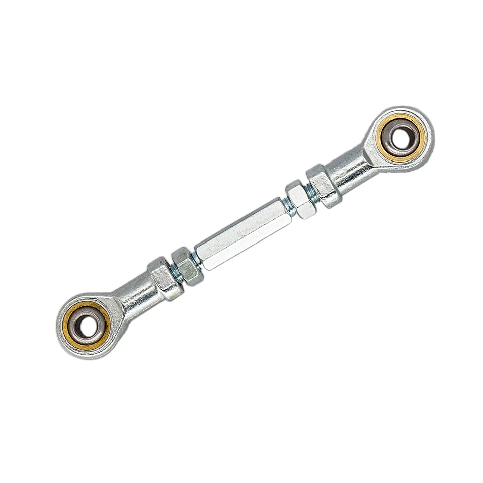 2pcs M8 200mm Adjustable Steering Tie Rod Ends – Stainless Steel For ATV, Go Kart, Quad