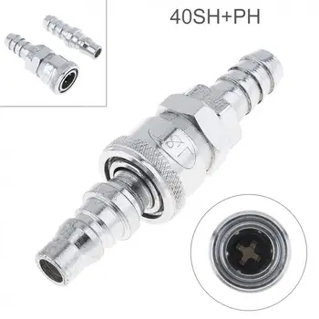 

2pcs/TL-S12 40SH+PH High Speed Steel Pneumatic Fitting Quick High Pressure Connector with Dual-interface and Telescopic Buckle