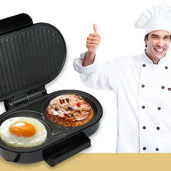 

Household Mini Steak Machine Egg Fryer Electric Sandwich Maker Hamburg Machine Bread Breakfast Barbecue Machine Kitchen Tools