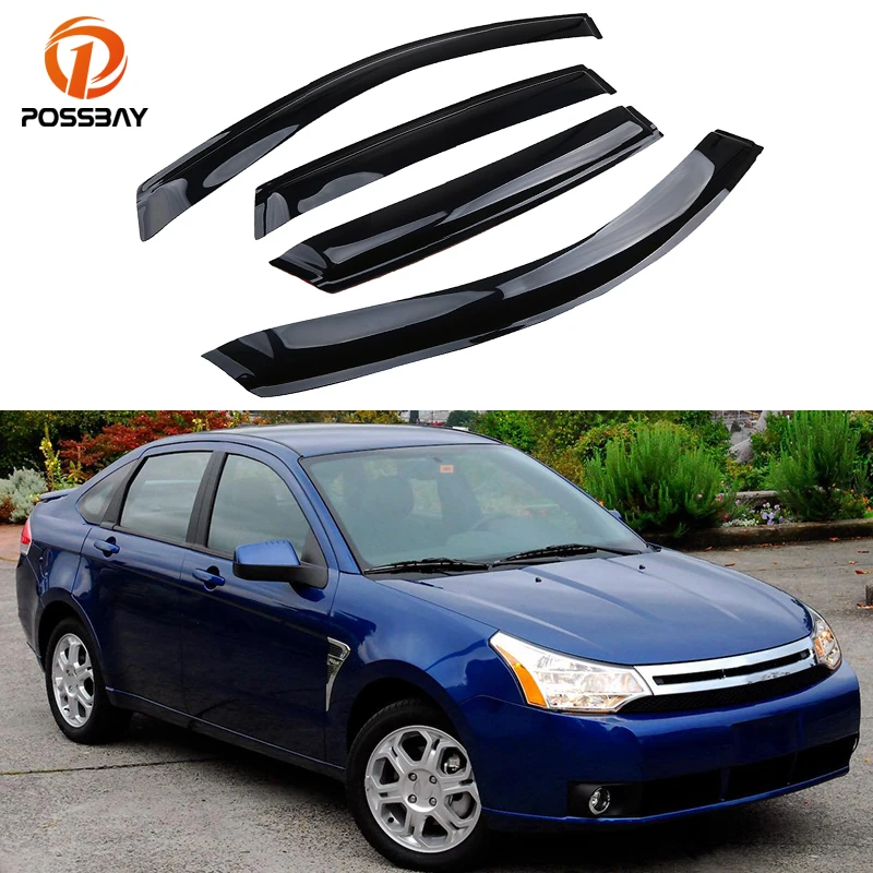 4 шт./компл. автомобильные оконные козырьки дефлекторы дождевики навесы для Ford Focus