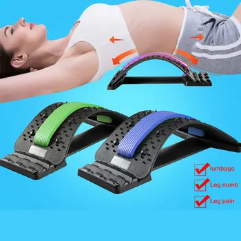 

New Lumbar Corrector Back Massage Magic Stretcher Fitness Equipment Waist Massage Instrument Health Carefafa