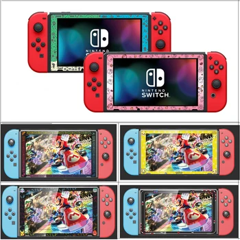 

Colorful Frame Tempered Film 9H Anti-Fingerprint Clear Screen Protector For Nintendos Switch NS Glass Accessories Screen Glass