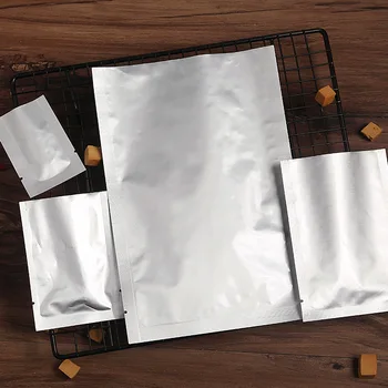 

New 100pcs Multisize Zip Lock Storage Pouches Food Storage Package For Kitchen Tools Vacuum Sealer Aluminum Foil Mylar Bags