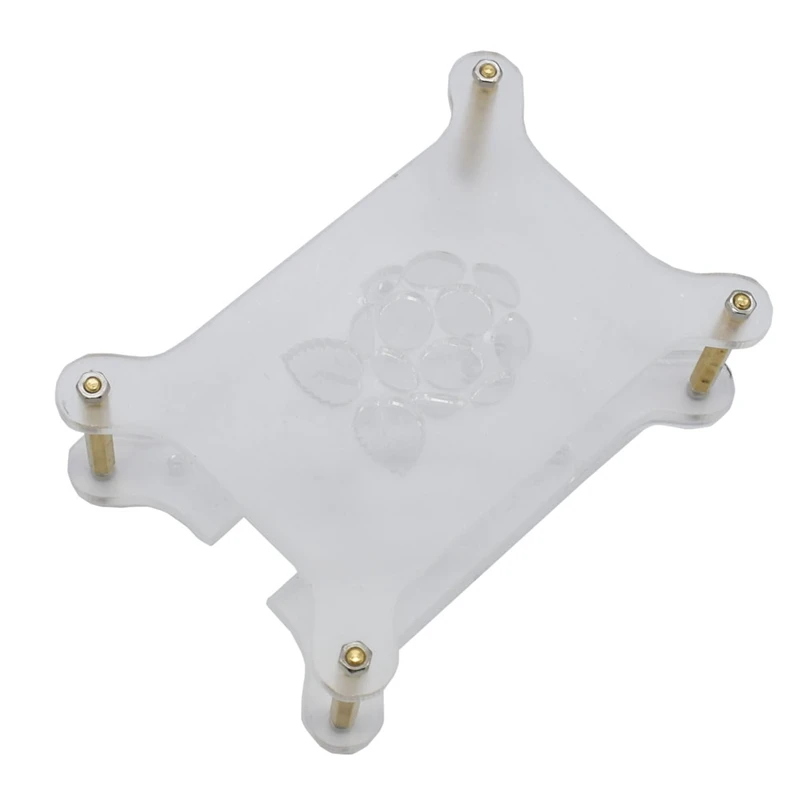 Raspberry Pi 4 Модель B прозрачный акриловый корпус с логотипом совместим с Raspberry Pi 3/2