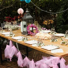 Вечерние комплекты одноразовой посуды с автобусом и днем рождения, наборы бумажных тарелок, столовая посуда, Детские комплекты для дня рождения, свадьбы, помолвки