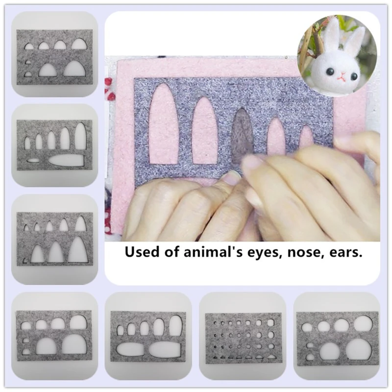 Outil De Gabarit De Feutrage A La Main Aiguille Animaux Nez D Oreille Bouche Bricolage Poupee Feutree Chats Chiens Shiba Accessoires Artisanaux En Feutre De Laine Aliexpress