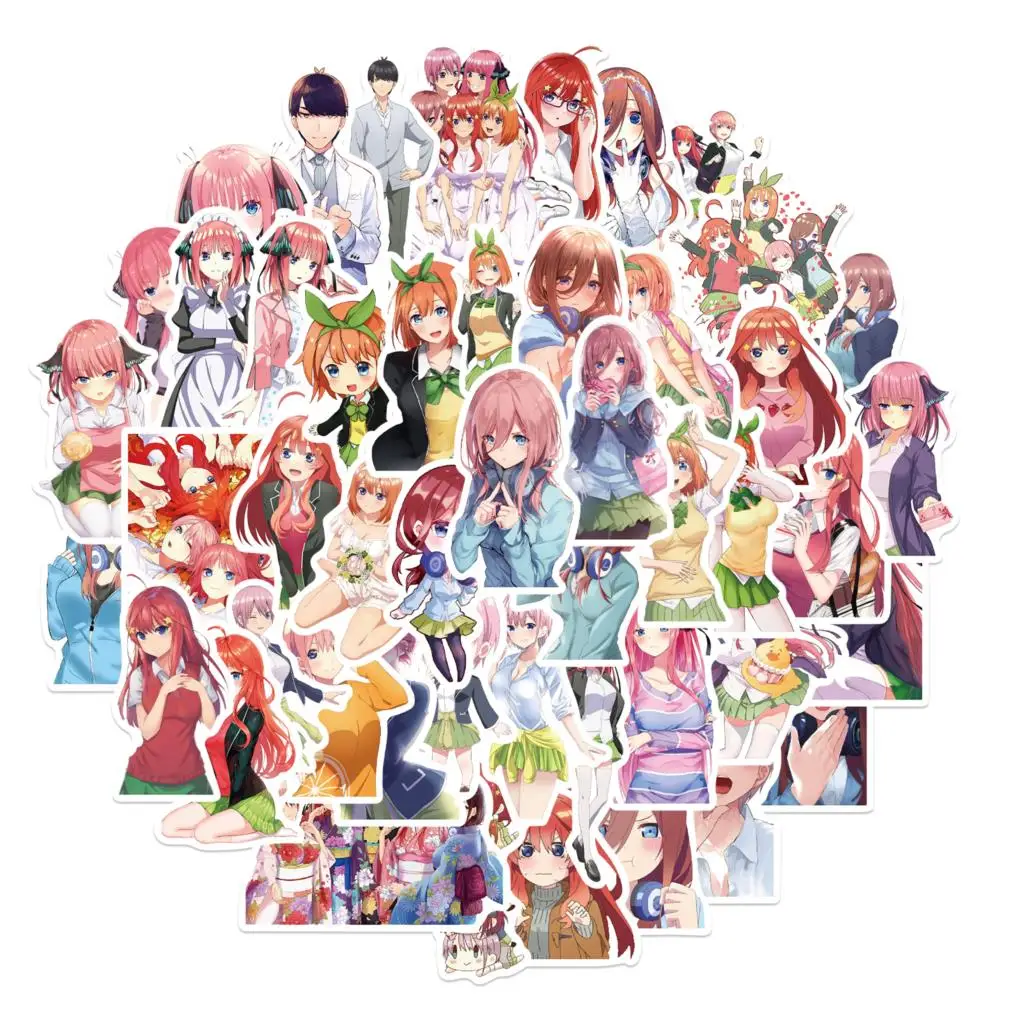 10/30/50Pcs Anime The Quintessential Quintuplets Stickers For Motorcycle Phone Skateboards Laptop Luggage Pegatinas | Игрушки и хобби