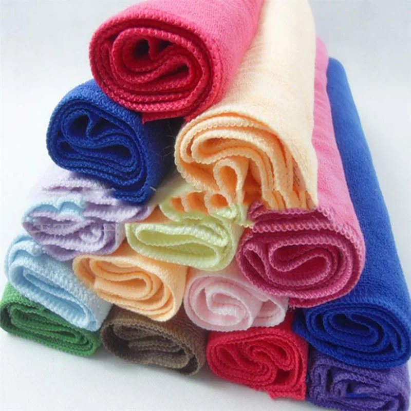 5 шт. одноцветное мягкое квадратное полотенце для лица из микрофибры для чистки автомобиля, полотенце для ванной комнаты s badlaken toalla Toallas Mano