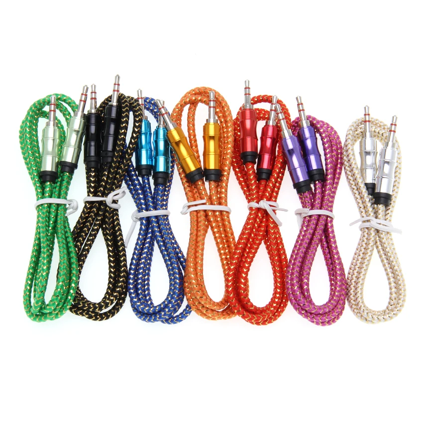 3 5mm Male to Male Stereo Jack Aux Audio Cable for Car Headphone Speaker Phone AUX Cord 1m