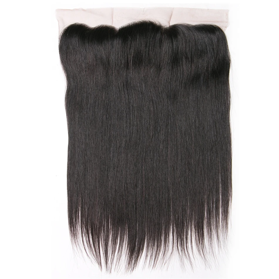 Peruvian Straight Hair Bundles Human hair With Frontal Closure (2)
