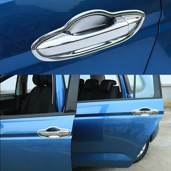 

ABS Chrome handle Protective Cover Door Handle Outer Bowls Trim For Volkswagen VW Touran 2017 2018 2019 2020 Car Accessories