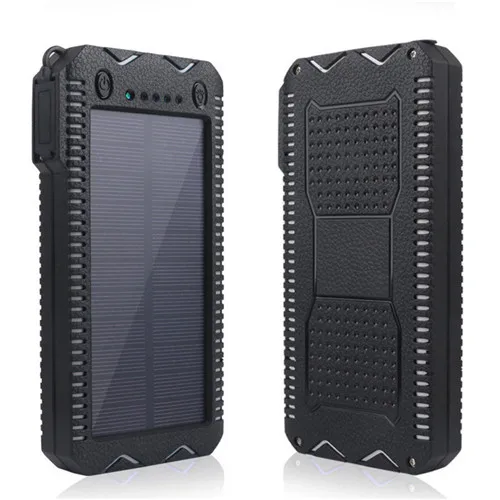 mobile power bank 50000mAh Solar Mobile Power Bank External Battery with Igniter SOS LED Waterproof Power Pack Outdoor Emergency Backup Battery best power bank 20000mah Power Bank