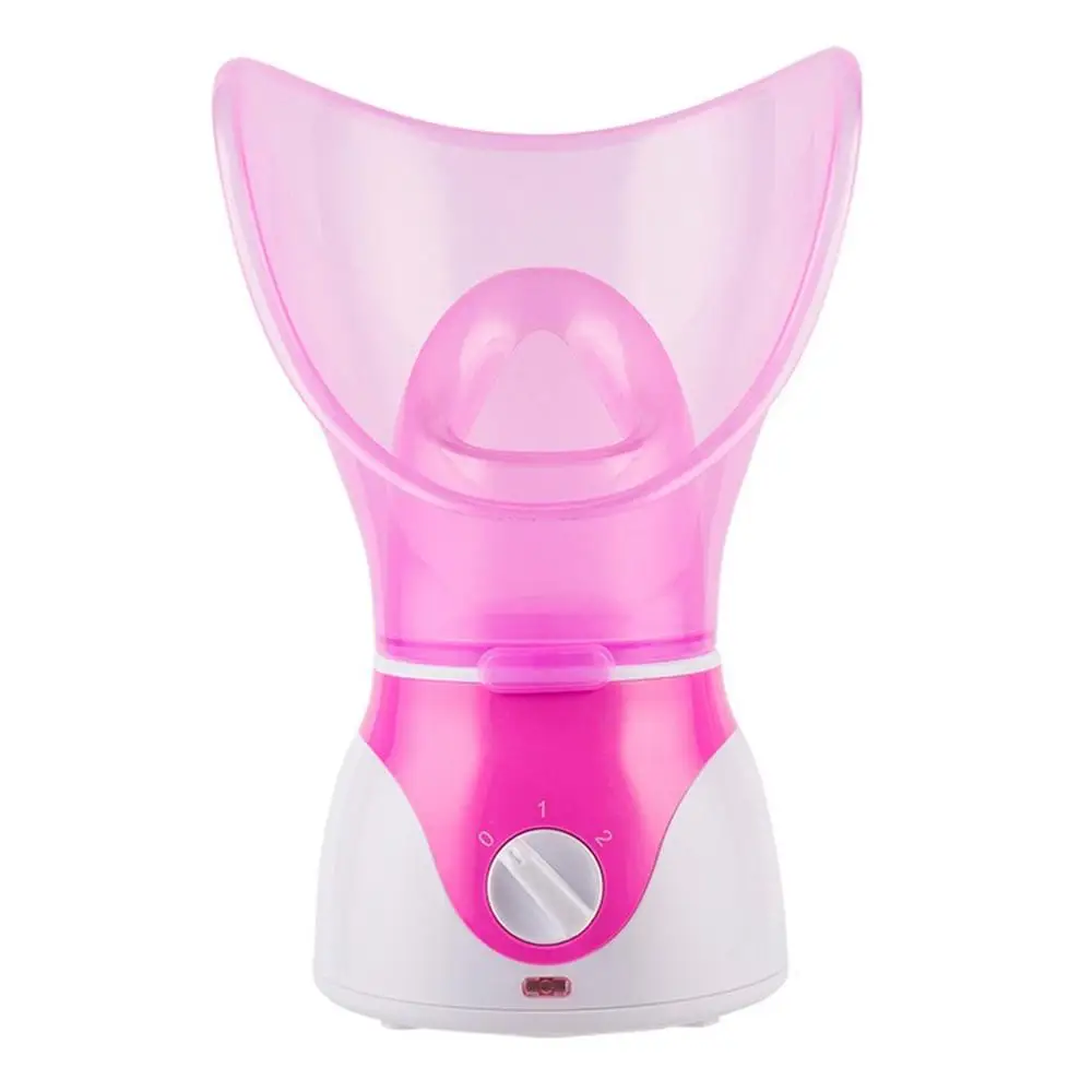 pink EU plug Паровой аппарат для лица Очищающий Инструмент глубокой очистки, для лица Очиститель красоты паром устройство для ухода за лицом термораспылитель - Цвет: pink EU plug