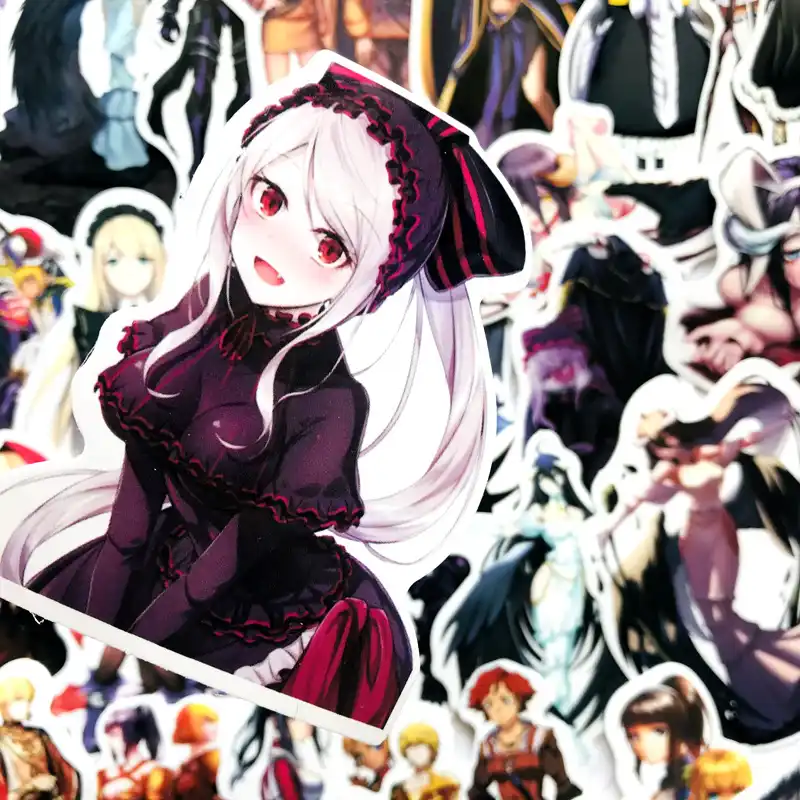 Get Wallpaper 50pcs Vintage Anime Overlord Retro Stickers For Home Living Room HD