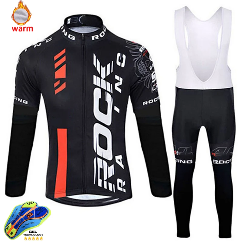 

Pro cycling new winter wool long sleeve Sweatshirt set uninformation warm high quality BODYSUIT ROPA de hombre