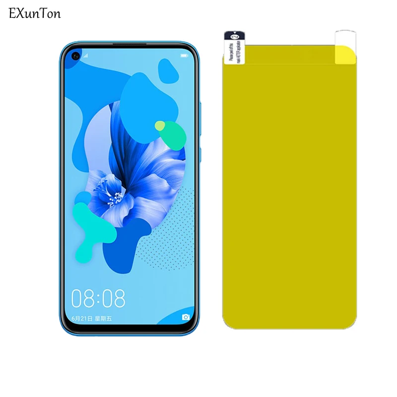Мягкая защитная пленка для экрана из ТПУ Huawei P20 Lite 2019 Защитная Hawei P Smart Z 3D полное