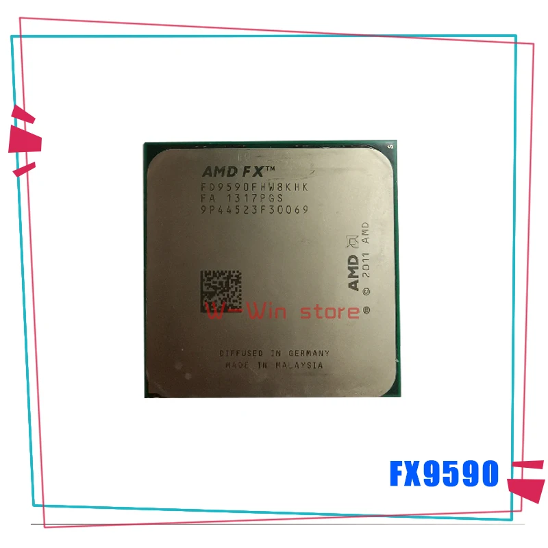 AMD FX-Series FX-9590 FX 9590 4,0 ГГц Восьмиядерный процессор FD9590FHW8KHK Socket AM3+ 220 Вт