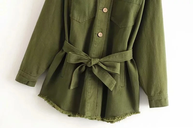 Увядший осенний английский винтажный армейский пояс, карманы Куртка карго casaco feminino jaqueta feminina поддельные джинсовые куртки женские топы