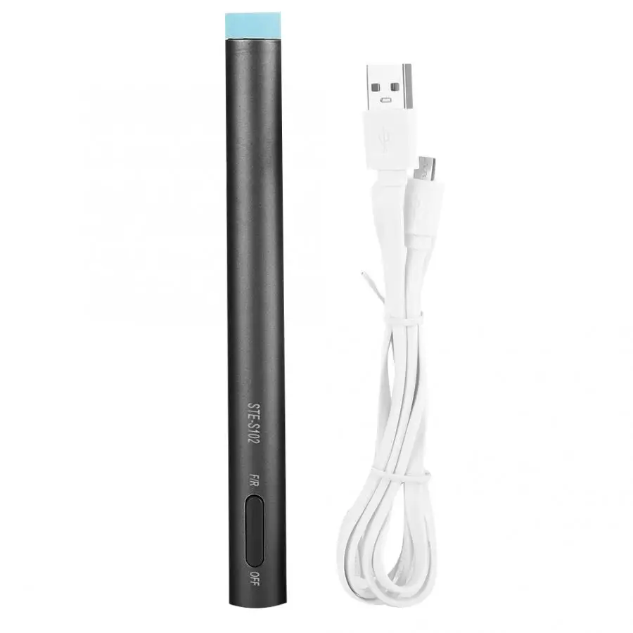 Black Перезаряжаемая USB электрическая пилка для ногтей, ручка для педикюра, маникюра, полировальная машина, светодиодный светильник для дизайна ногтей - Цвет: Black