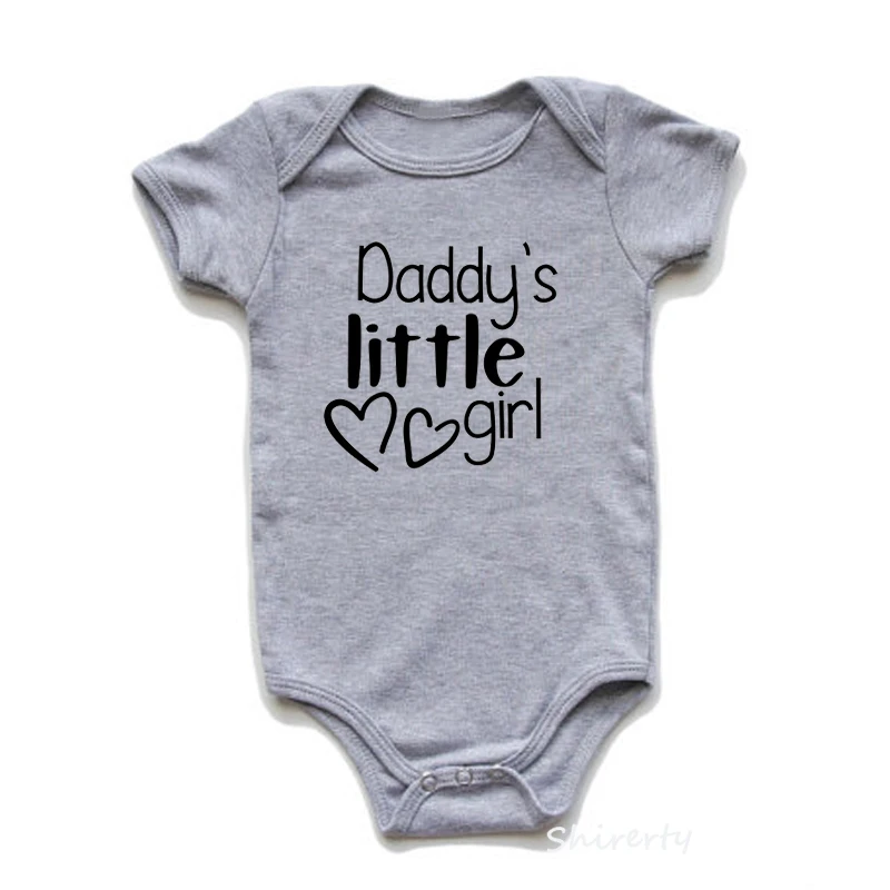Комбинезоны для новорожденных с принтом «Daddy's, пижама для маленькой девочки, с печатным Одежда для малышей хлопок короткий рукав комбинезон для младенцев мальчиков девочек летняя одежда для малышей