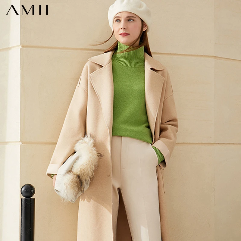 Amii Minimalism Winter Fashion Sweater For Women