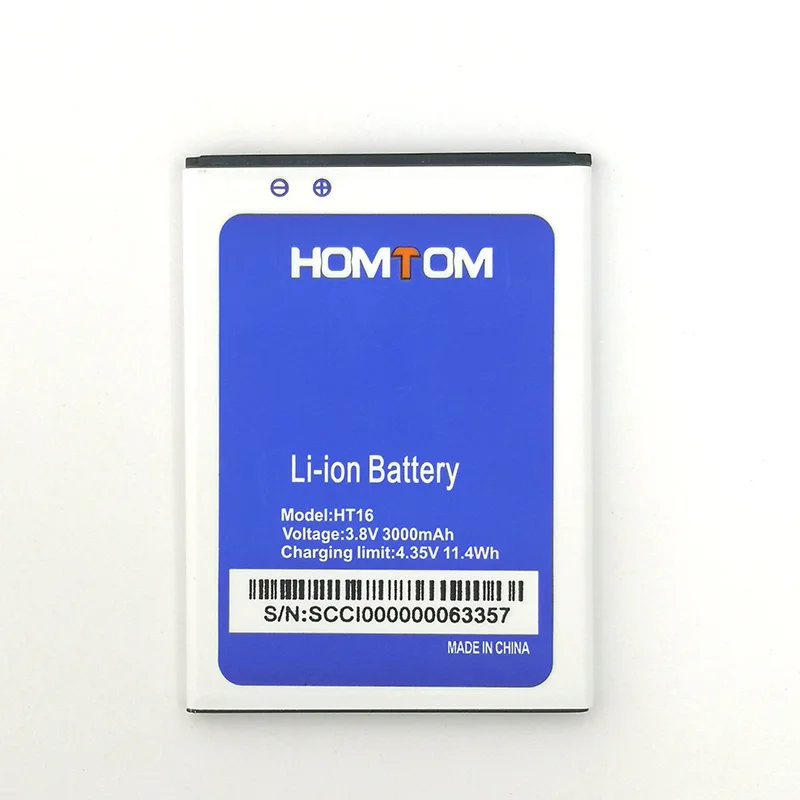 

100% NEW 3000mAh Battery For HOMTOM HT16/HT16 PRO Mobile Phone High Quality Newly produced Battery+Tracking Number