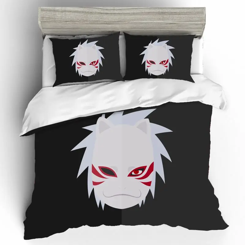 Naruto Biography Bedding Set High Qualified And Linen Set Japan King Size Home Textiles Muye Village Ninja Bedding Set Bed Linen