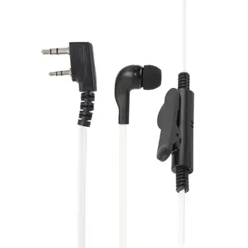 

2Pin Earpiece Headset PTT w/Mic Earhook Interphone for Baofeng UV5R/KENWOOD Professional Walkie Talkie Parts Accessories
