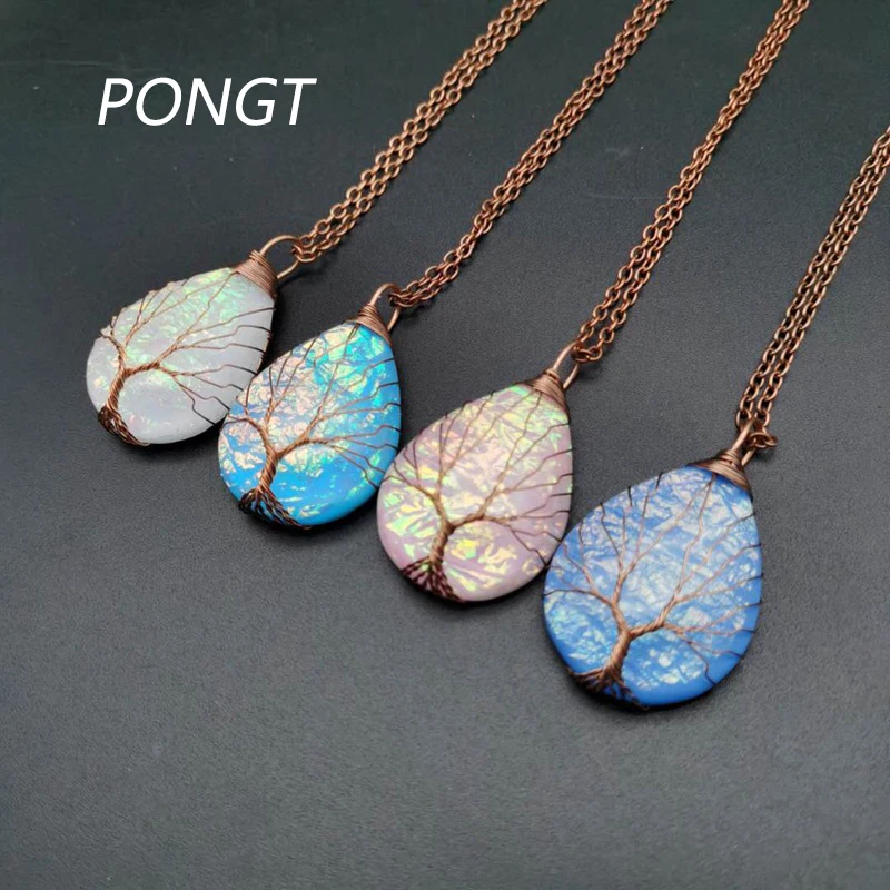 3.03US $ 35% OFF|Copper Energy Healing Necklace | Resin Energy Healing Necklace | Resin Tree Life - Pendants - Aliexpress