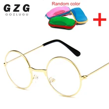 Круглые детские очки в оправе для маленьких мальчиков и девочек, очки в оправе, винтажные детские очки с прозрачными линзами, оптические очки для детей 2-9 лет с коробкой