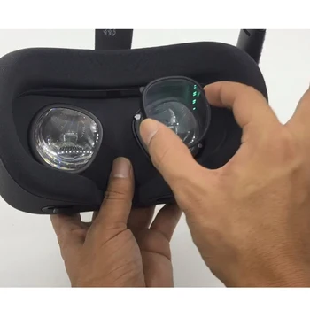 

1 Pair Magnetic Replacement Quick Disassemble Lens Protection Eyeglass Frame Black Easy Install ABS For Oculus Quest VR Headset