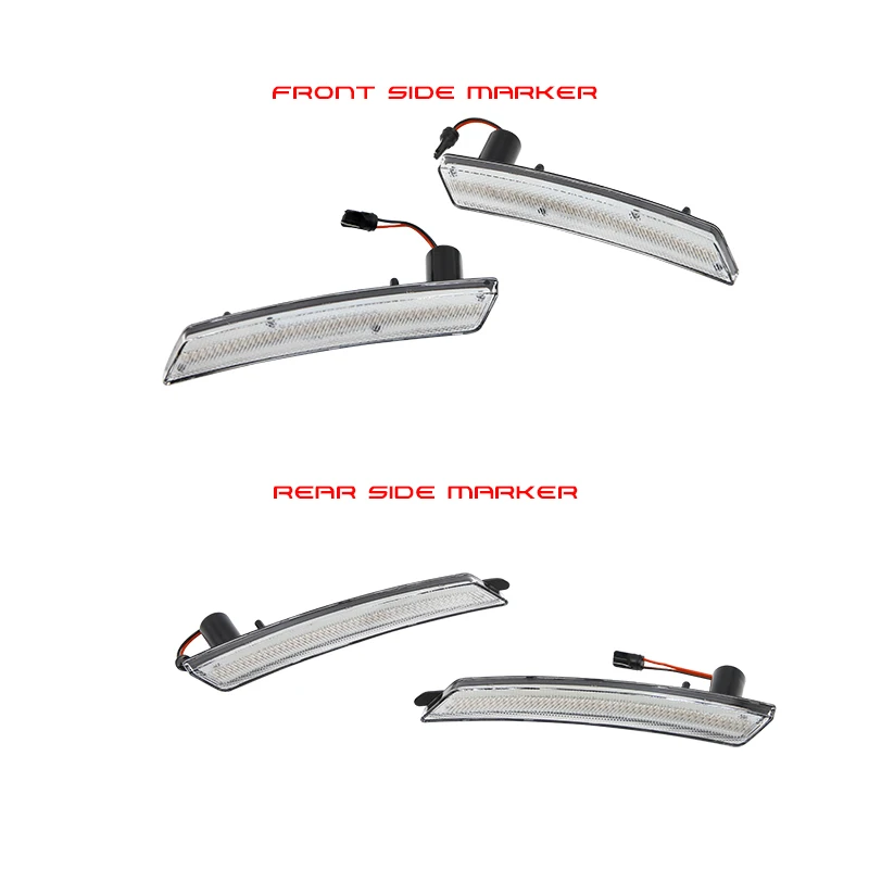 Подходит для Mini Cooper R55 R56 LCI R57 R58 R59 R60 R61 4 шт. F& R янтарные красные светодиодные, боковые, габаритные фонари индикатор повторителя