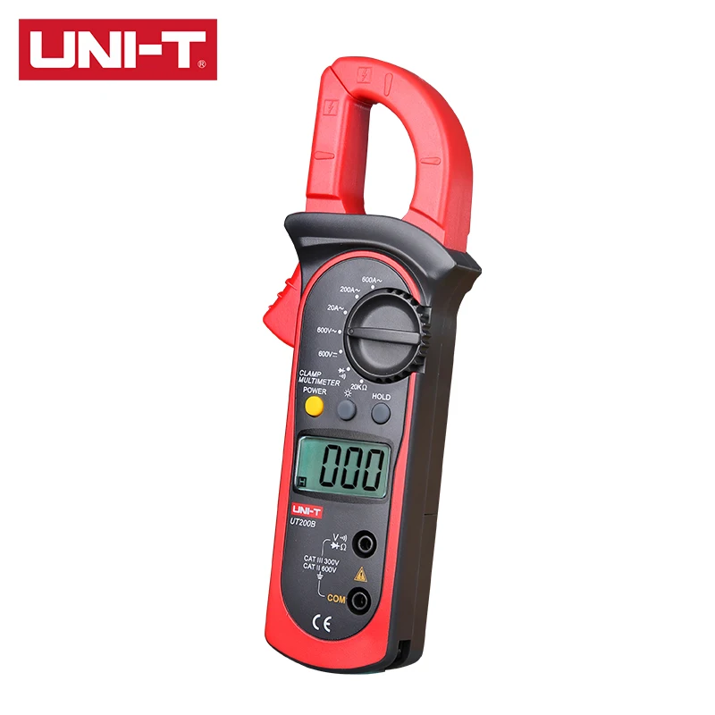 UNI T UT200A/UT200B Цифровые токоизмерительные клещи ЖК дисплей подсветка с 1999 показания